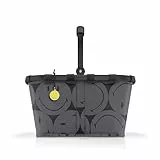 reisenthel carrybag smiley grey – Stabiler Einkaufskorb mit viel Stauraum und praktischer Innentasche – Elegantes und wasserabweisendes Design