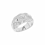 JOOP! Ring für Damen, Silber 925, 12 mm, mit Zirkonia, silber, Geschenkidee, kommt in Schmuck Geschenk Box