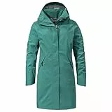 Schöffel Damen Parka Sardegna Regen Mantel, Teal, 46 EU