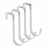 Faittoo Haken für Thermo-Badezimmer, 4 Stück, selbstklebende Haken für Handtücher aus Aluminium, räumlich, Haken, Handtuchhalter, Badezimmer, Aufkleber für Handtücher(D)