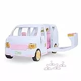 Lori - Süßer Escape-Luxus-SUV - Rosa - Fahrzeug für Mini-Puppen - Großes rosa Auto für 15-cm-Puppen - Musikkabine & Garderobe - Geräusche & Lichter - 3 Jahre +