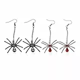 HDGSAFD 2 Paar Lustige Spinnen-Ohrringe, Modische Statement-Ohrringe, Gothic-Ohrringe, Rollenspiel-Accessoires