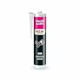 MEM Maler-Acryl, Für Renovierungsarbeiten und zum Abdichten, Innen und außen anwendbar, Überstreichbar, Überputzbar, Lösemittelfrei, 300 ml, Weiß