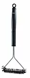 RÖSLE Grillrost-Reinigungsbürste, Hochwertige Grillbürste für Grillroste aus Edelstahl, Chrom und Emaille, Stahlborsten, Länge 43 cm