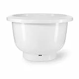 Bosch Kunststoff-Rührschüssel MUZ5KR1, Zubehör passend für Küchenmaschine Serie 4, 3,9 Liter, max. Teigmenge 2,7 kg, bpa-frei, spülmaschinenfest, weiß