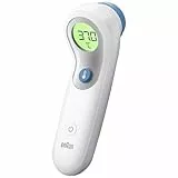 Braun Sensian 5 Kontaktloses Stirnthermometer | Positionierungshilfe | Farbcodiertes Digitaldisplay | 2-Sekunden-Messung | Geeignet für Babys und Kinder | Die #1 Marke bei Ärzten(1) | BNT300
