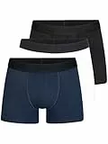 Indicode Herren Berlin 3er Pack Boxershorts | Unterwäsche Boxer Shorts Unterhosen White/Black/Navy, XL