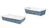 Demmler Backformen Set - Farbe: Blau - 5-teiliges Set aus ofenfestem Karton - 2x Back- und Auflaufform & 3x XXL-Backform - Lebensmittelecht, fettdicht, dekorativ - Made in Germany