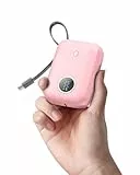 PowerBank Klein Aber Stark mit USB-C Kabel, Mini Power bank 10000mAh 22.5W Schnellladefunktion, Externe Handyakkus USB C Input&Output Akkupack für iPhone 16/15 Serie, Samsung, Google, Android und mehr