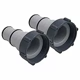 vidaXL 2X Adapter für Poolschlauch Filterpumpe Swimming Pool Schlauchadapter Spezialadapter Schwimmbecken Poolzubehör Kunststoff Ø32/38mm