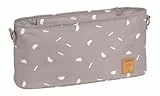 LÄSSIG Baby Kinderwagenorganizer Buggy Organizer Kinderwagentasche inkl. Kinderwagenbefestigung/Buggy Organizer Blocks taupe