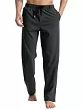 Holure Herren Fleece gefütterte Jogginghose Warme Winter Sportshose für Training & Laufen Mit Gürtelösen & Kordelzug Design Grau 29