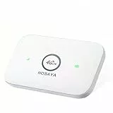 HOSAYA 4G LTE WiFi Modem mit eingebauter Batterie Tragbarer 4G Router mit SIM-Kartensteckplatz Hochgeschwindigkeits-tragbarer Reise-Hotspot Mini Router Entsperrt 4G mifi