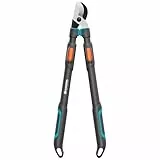 Gardena TeleCut Pro L, Teleskop-Astschere für frisches Holz bis 50 mm, verlängerbar bis 900 mm, präzisionsgeschliffene Klingen, PowerCoating für saubere Schnitte (12041-88)