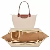 Sunshine smile Organizer für Longchamp Tasche,Organizer für Longchamp Pliage L,Tascheninnenorganizer,Taschenorganizer,Multi-Pocket Felt Handbag,Filz Taschenorganizer mit Mehreren Taschen