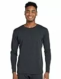 LAPASA Herren 100% Merinowolle Thermo Unterhemd, Premium Merino Wolle Unterwäsche Oberteile Langarmshirt (M29 Warm/M67 Extra warm),L,300 Extra warm,Schwarz