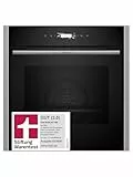 NEFF B54CR71N0, Stiftung Warentest GUT (2,0), N 70, Smarter Einbau-Backofen 60x60 cm, Made in Germany, Pyrolyse, Slide&Hide, Full Touch TFT-Display, Air Fry Funktion, Automatikprogramme, Soft Open