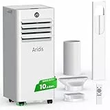 Klimaanlage Mobil 9000 BTU,4-in-1 - LED Display&Fernbedienung,leise mobile klimaanlage mit einem Fenstermontagesatz,klimagerät mit abluftschlauch,Raumgröße bis 88m³(33㎡) Tragbare