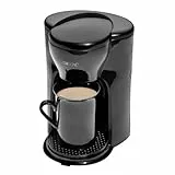 Clatronic® 1-Tassen-Kaffeeautomat | Kaffeemaschine perfekt für Singles | Filterkaffeemaschine inkl. 140 ml Keramiktasse | kleine Kaffeefiltermaschine ideal für unterwegs | KA 3356