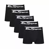 Ben Sherman Herren Poderick Badehosen, Schwarz, L EU