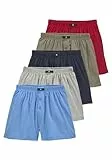 H.I.S Weite Herren Boxershorts, Shorts, klassischer Schnitt, 5er Pack (7, Bunt_2)