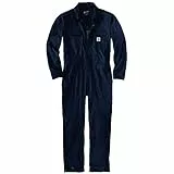 Carhartt Herren Rugged Flex Canvas Overall, Navy, XL