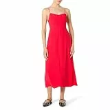 The Drop Linea Spaghetti Strap Maxi Dress with Front Slit Maxikleid, Purpurrot, XXS