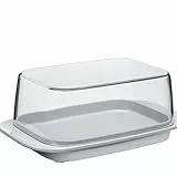 Mepal Butterdose - grey – für 250 g Butter – transparenter Deckel – passt genau in die Kühlschranktüre – spülmaschinenfest - Neue Version