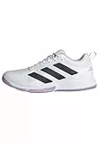 adidas Damen Court Team Bounce 2.0 Shoes Sportliche Schuhe, Cloud White/Core Black/Powder Plum, 40 2/3 EU