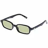 Le Specs PILFERER BLACK - Sonnenbrille für Damen und Herren Rechteckige Rahmenform mit UV-Schutz LSP2452329