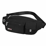 MAXTOP Sport Bauchtasche für Herren – Robuste Hüfttasche mit erweiterter Kapazität, Wasserdicht und Atmungsaktiv für Outdoor, Fitness, Reisen, Radfahren und Alltag