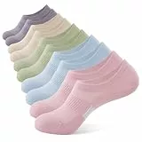 BUDERMMY Sneaker Socken Damen 35-38 39-42, Füßlinge Sneakersocken mit Rutschfest Silikon Laufsocken Kurze Unsichtbar (DE/NL/SE/PL, Numerisch, 39, 42, Regular, Regular, Mehrfarbig)