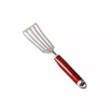 KitchenAid flexibler Pfannenwender, geschlitzter Pfannenwender aus Edelstahl – Empire Rot