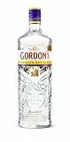 Gordon's London Dry Gin, Premium destilliert, Ausgezeichnet & aromatisiert, mit Zitrusfrische, handgefertigt auf englischem Boden, 37,5% vol, 1000 ml Einzelflasche |