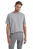 DeFacto Kurzarm Oversized Tshirt für Herren - Basic Rundhalsausschnitt T-Shirt für Herren Oberteile