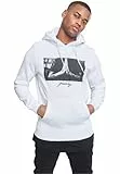 Mister Tee Herren Pray kapüşonlu sweatshirt Kapuzenpullover, Weiß (White), L EU