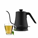 Cecotec Wasserkocher, 1 L Kapazität, Thermosense 500 Schwan, 1200 W, Schnelles Erhitzen, Anti-Kalk-Filter, Frei von BPA und anderen Toxinen, Basis mit 360º Drehung, Schwanenform-Design
