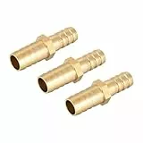 TA-VIGOR Reduzierstück aus Messing, gerade, 12 mm auf 10 mm, Reduzierstück, gerader Anschluss für Wasser, Gas, Öl, Boot, Luftleitung, 3 Stück