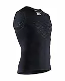 X-Bionic Herren Energizer 4.0 Singlet T Shirt, Opal Black/Arctic White, L