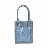 AOSAIXIS Mode Umhängetasche PU Leder Crossbody Bag Mit Klaren Display Designs Top Geldbörse Für Studentische Mädchen Gesteppte PU Crossbody Geldbörse