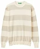 United Colors of Benetton Herren-Pullover, cremefarben, M