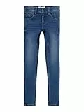 NAME IT Mädchen Nkfpolly Dnmtax Noos Pant Hose, Medium Blue Denim, 116 EU