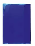 HERMA 19600 Heftumschläge A4 Transparent Blau, 10 Stück, Hefthüllen aus strapazierfähiger, abwischbarer & extra dicker Polypropylen-Folie, durchsichtige Heftschoner Set für Schulhefte, farbig