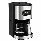 Krups KM480D Excellence Edelstahl Programmierbare Filterkaffeemaschine, 24-Stunden-Timer, Brühstärkeauswahl Wasserkopf, Pre-Infusion Modus, Anti-Tropf-System, 1,25 L Kapazität, 15 Tassen