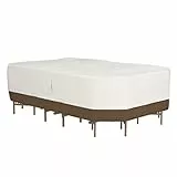 Amazon Basics Rechteckiger/ovaler Bezug für Terrassentisch und Stuhl, Beige/Bräunen, 279 x 213 x 61 cm
