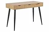 AC Design Furniture Irene Schreibtisch, Tischplatte: Melamin, Gestell: Metall, Natur, 50 x 110 x 77,1 cm