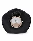 NICI Kissen Schaf 35x33cm Schwarz - Flauschiges NICI Kuschelkissen für Kinder & Erwachsene, Kinderkissen für Zuhause, Kindergarten oder unterwegs - 49921