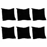 Yardwe Velvet Armband-Uhr-Schmuck-Anzeigen-Kissen-Kissen-Schwarzes 6 PCS