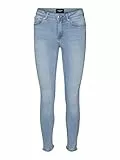 VERO MODA Damen VMTANYA MR S Piping VI352 NOOS Jeans, Blau (Hellblau), M/32