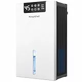 KeepGlad Luftentfeuchter, 2800ml Luftentfeuchter Elektrisch, 28dB Leiser Energiesparender Entfeuchter für Wohnung, Keller, Entfeuchter Mit Luftfilter, Automatischer Abschaltung, LED Display, weiß